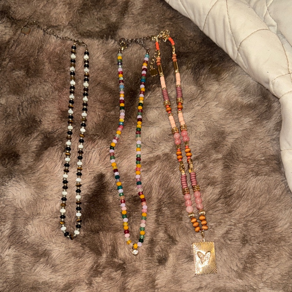 Beaded park lane necklaces